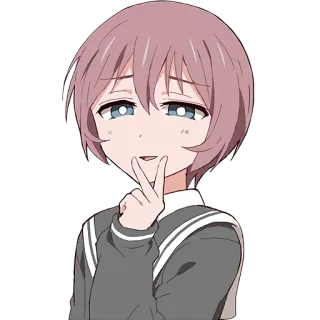 ✌️ 3ace8572 アニメ, 女の子, かわいい, ステッカー, キャラクター, 表情 telegram sticker