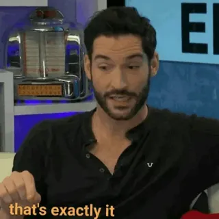 ☺ 07a3bfb6 that's exactly it ekspresi, persetujuan, konfirmasi, pernyataan telegram sticker