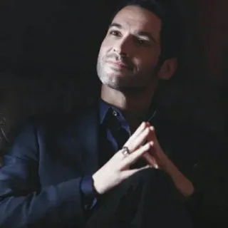 😊 0f4bde58 Lucifer Morningstar Lucifer Lucifer, Lucifer Morningstar, acara TV, Tom Ellis, iblis, kejahatan, supranatural telegram sticker