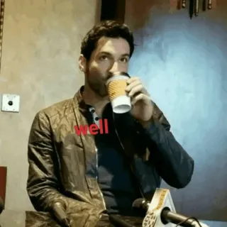 🤔 9dceb5b0 well kopi, pria, minum, baik telegram sticker