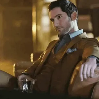 🧐 a5393c91 Lucifer Morningstar Lucifer lucifer, acara tv, tom ellis, karakter, iblis telegram sticker