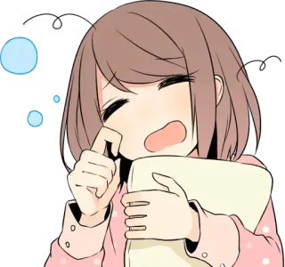 💤 8788e011 สาวอนิเมะ, ง่วง, คาวาอิ, เหนื่อย, การ์ตูน, น่ารัก, หมอน, หาว telegram sticker