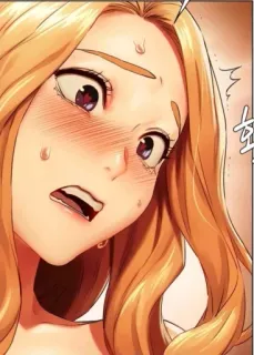 🎃 13fe1c45 mujer, dibujo animado, sonrojado/a, sorprendido/a, sudor whatsapp sticker