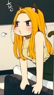 🎃 1f82067c orejas de gato, anime, dibujos animados, lindo, chica whatsapp sticker