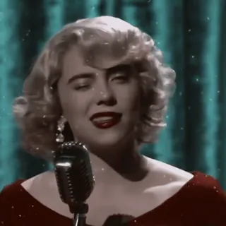 🫒 516e2b18 Billie Eilish 歌手, ポートレイト, 有名人, ヴィンテージスタイル, ブロンド telegram sticker