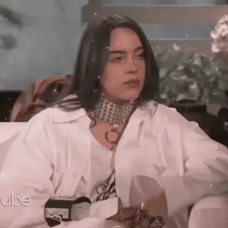 🫒 5dcf2c30 Billie Eilish 歌手, セレブ, ビリー・アイリッシュ, ポップスター, ミュージシャン telegram sticker