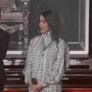 🫒 6eb6a7ed Billie Eilish BILLIE ビリー・アイリッシュ, 歌手, セレブ, ポップミュージック, ファッション telegram sticker