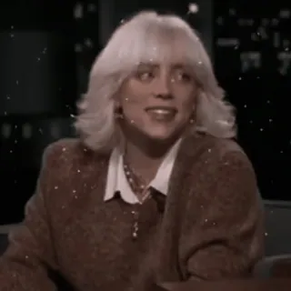 🫒 a0397528 Billie Eilish ビリー・アイリッシュ, 歌手, セレブ, ブロンド, ミュージシャン telegram sticker