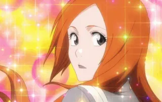 ❤ 6f2a1925 Orihime Inoue Bleach Anime, Manga, Karakter, Lucu, Gadis telegram sticker