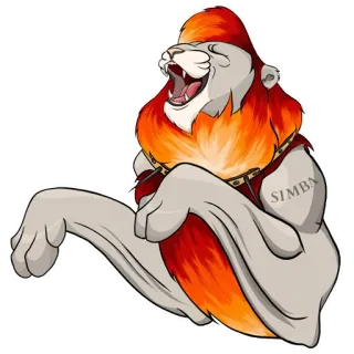 😂 f4eff0d8 Simba The Lion King SIMBA león, dibujos animados, Simba, Disney, animal telegram sticker