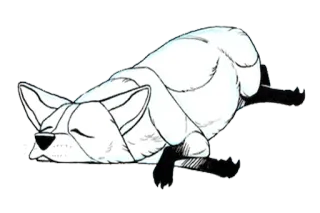 😴 7ed7c297 animal, perro, durmiendo, relajante, mascota telegram sticker