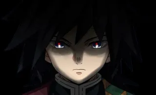 💀 3b93ee6c Giyu Tomioka Demon Slayer 动漫, 鬼灭之刃, 富冈义勇, 漫画, 日本动画 telegram sticker