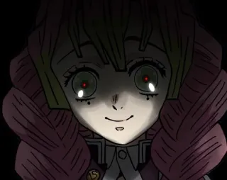 💀 42df3811 Mitsuri Kanroji Demon Slayer 动漫, 鬼灭之刃, 甘露寺蜜璃, 恋柱 telegram sticker