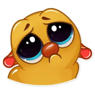 😩 26037a2b เศร้า, น่ารัก, ตา, การ์ตูน, หน้า, สัตว์ telegram sticker