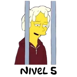5⃣ 4576cf3c Nivel S ザ・シンプソンズ, 刑務所, 漫画, キャラクター telegram sticker