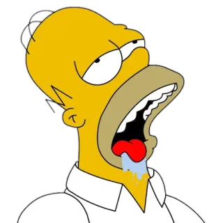 😦 ab840cdb Homer Simpson The Simpsons โฮเมอร์, ซิมป์สัน, การ์ตูน, เหนื่อย, หมดแรง telegram sticker