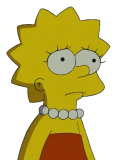 😢 dc6254ba Lisa Simpson The Simpsons การ์ตูน, ลิซ่า ซิมป์สัน, ซิมป์สัน, แอนิเมชั่น telegram sticker