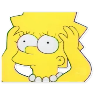 🙉 319b6c56 Lisa Simpson The Simpsons lisa simpson, the simpsons, cartoon, character, yellow, tv show telegram sticker