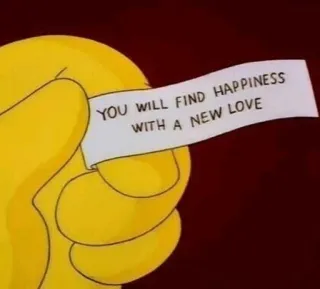 💌 c05ed182 YOU WILL FIND HAPPINESS WITH A NEW LOVE fortune cookie, love, happiness telegram sticker