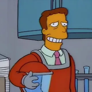 😁 d395513f Troy McClure The Simpsons simpsons, troy mcclure, cartoon, character, tv show telegram sticker