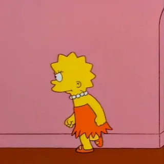 ✊️ f69baf34 Lisa Simpson The Simpsons cartoon, Lisa Simpson, The Simpsons, animated telegram sticker