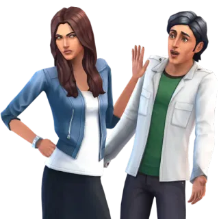 π
1d8e31a4 The Sims video game, simulation, characters, interactive, family telegram sticker