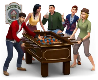 β½ 8711795a game, foosball, friends, table, fun telegram sticker