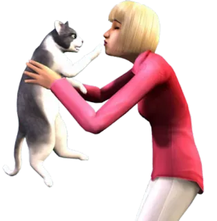 π 91772478 cat, animal, pet, sims, game, character telegram sticker