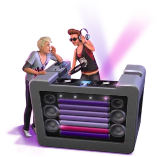 π§ ece462bb dj, music, party, stereo, turntable telegram sticker