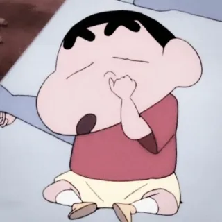 🐇 4a6c8051 Shin-chan Nohara Crayon Shin-chan Anime, Desenho animado, Shin-chan, Criança, Personagem telegram sticker