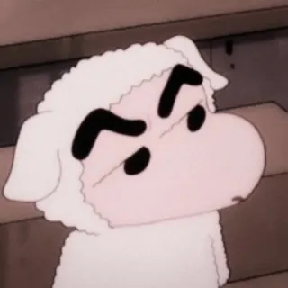 🐇 cdd09020 Shin-chan Crayon Shin-chan Shin-chan, Anime, Crayon Shin-chan, Ovelha telegram sticker