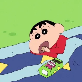 🌱 16c6e648 Shin-chan Crayon Shin-chan Kreskówka, Anime, Jedzenie, Przekąska, Shinchan, Crayon Shinchan telegram sticker