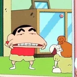 🌱 19afe343 Shin-chan Crayon Shin-chan Kreskówka, Anime, Crayon Shin-chan, Śmieszne, Dzieci, Humor telegram sticker
