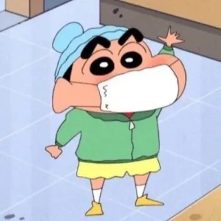 🌱 352158cf Shin-chan Crayon Shin-chan Anime, Kreskówka, Postać, Shin-chan, Śmieszne telegram sticker