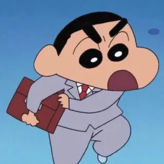 🌱 40e11966 Shin-chan Nohara Crayon Shin-chan Anime, Crayon Shin Chan, Kreskówka, Postać, Bieganie telegram sticker