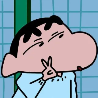 🌱 e450f23b Shin-chan Crayon Shin-chan Kreskówka, Anime, Postać, Śmieszne telegram sticker