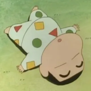 🌱 f0ccc221 Shin-chan Shin-chan, Anime, Kreskówka, Śpiący telegram sticker