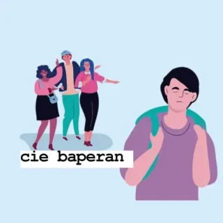 😆 30a604c8 cie baperan triste, seul, amitié, jaloux, exclu telegram sticker