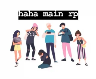 😆 de916e64 haha main rp harcèlement, groupe, social, tristesse, exclusion telegram sticker