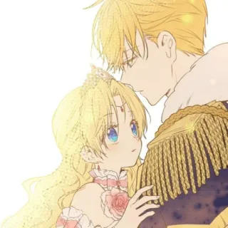 ✨ 2d42c83a animé, illustration, dessin animé, enfant, père, princesse telegram sticker