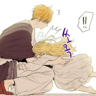 ✨ 8f19df29 후욱 Anime, Manga, Câlin, Cheveux Blonds, Dessin Animé, Art Numérique, Mignon telegram sticker