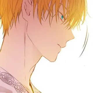 ✨ cf7a776c animé, cheveux blonds, homme, portrait, art telegram sticker