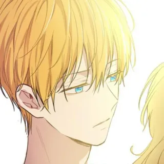 ✨ fb2969d0 Anime, Manga, Cheveux Blonds, Mâle, Portrait telegram sticker