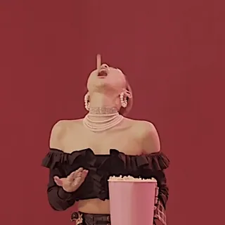 ⛹‍♀ bcc8caae cử chỉ xúc phạm, ngón tay giữa, phụ nữ, bắp rang bơ, khiếm nhã telegram sticker