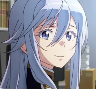 💦 3eeea9f6 anime, wanita, karakter, tersenyum, potret telegram sticker