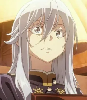 💦 f16ffe02 Anime, Gadis, Rambut putih, Karakter, Perempuan telegram sticker