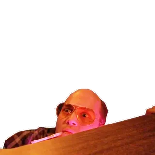 😱 7431180a Raoul Duke Fear and Loathing in Las Vegas Fear and Loathing, Raoul Duke, Johnny Depp, บุหรี่, หนัง, แว่นตา telegram sticker