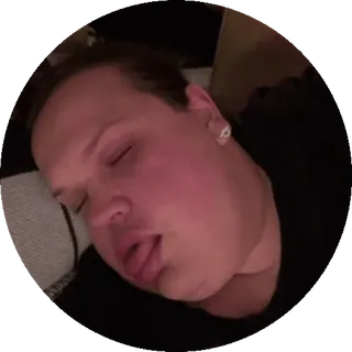 🌟 03653c51 dormire, persona, faccia, testa, occhi chiusi telegram sticker