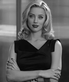 ⚜ 32676dc7 Amber Heard attrice, celebrità, ritratto, bionda, donna, film whatsapp sticker