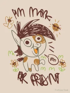 👶 0268f2e2 i'm more for ariana ariana, pônei, desenho animado, grama, sol, engraçado, flor, fofo telegram sticker